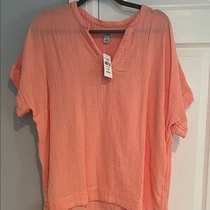 LL bean short sleeve gauze shirt